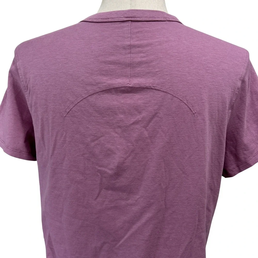 Lululemon Women's Medium Love Crew Tee Shirt Purple Boxy Oversized Preppy